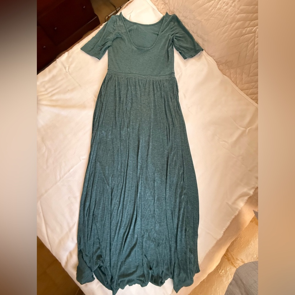 New Anthropologie Bordeaux Maxi Dress LP